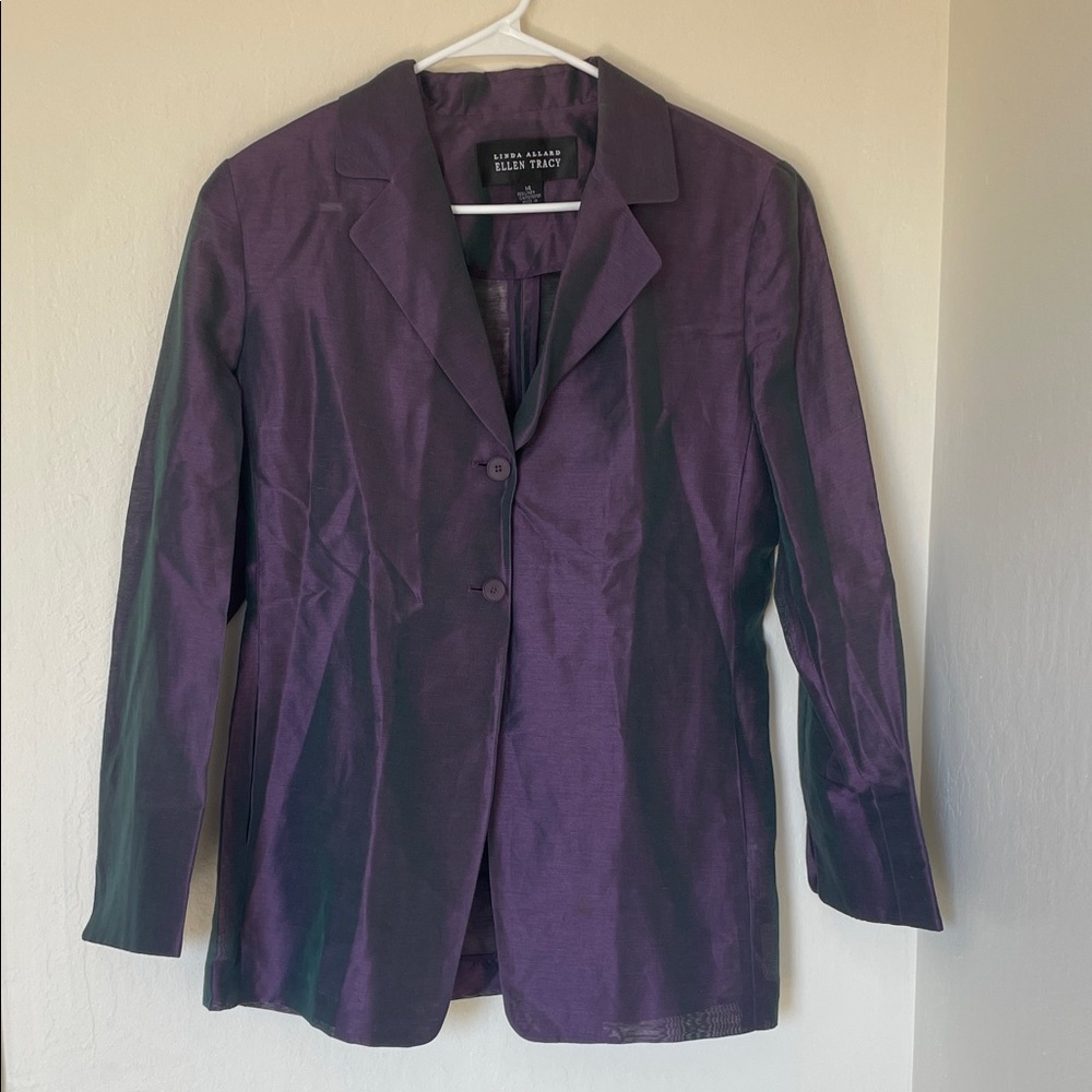 Ellen Tracy Women's Deep Purple Blazer